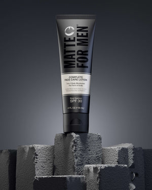 Matte For Men Complete Face and Head Care Lotion with SPF 30