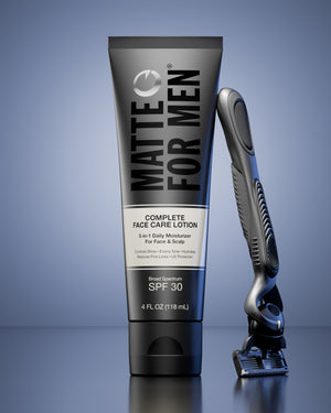 Matte For Men Complete Face and Head Care Lotion with SPF 30