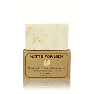 Matte For Men Hand Crafted Natural Cleansing Bar organic lavender soap for men