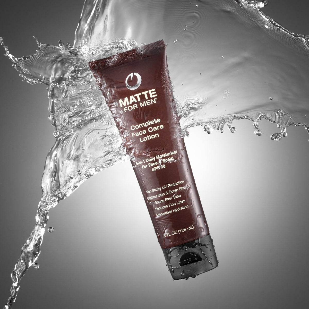 Matte For Men Complete Face and Head Care Lotion with SPF 30