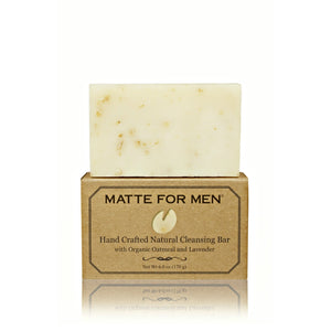 Matte For Men Hand Crafted Natural Cleansing Bar organic lavender soap for men