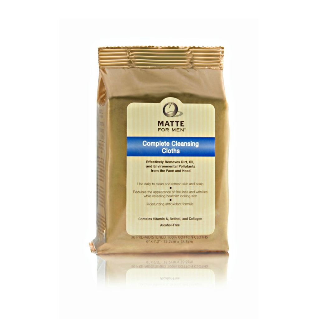Matte For Men Complete Cleansing Cloths face wipes for men